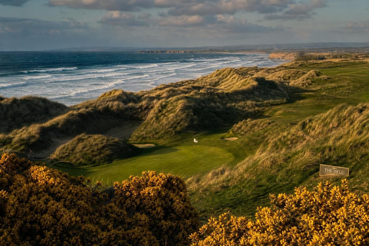 Lahinch golf links and the County Clare coast